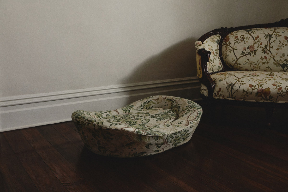 Floral Luxury Dog Bed in room